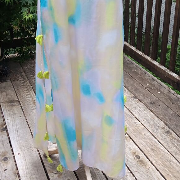 Violet Sky Sheer Swim Sundress Cover - Picture 3 of 13